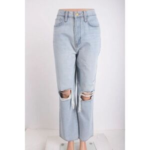 Triarchy Womens Distressed Ms. Triarchy Jeans Light Indigo Sz US 8 EU 29 New
